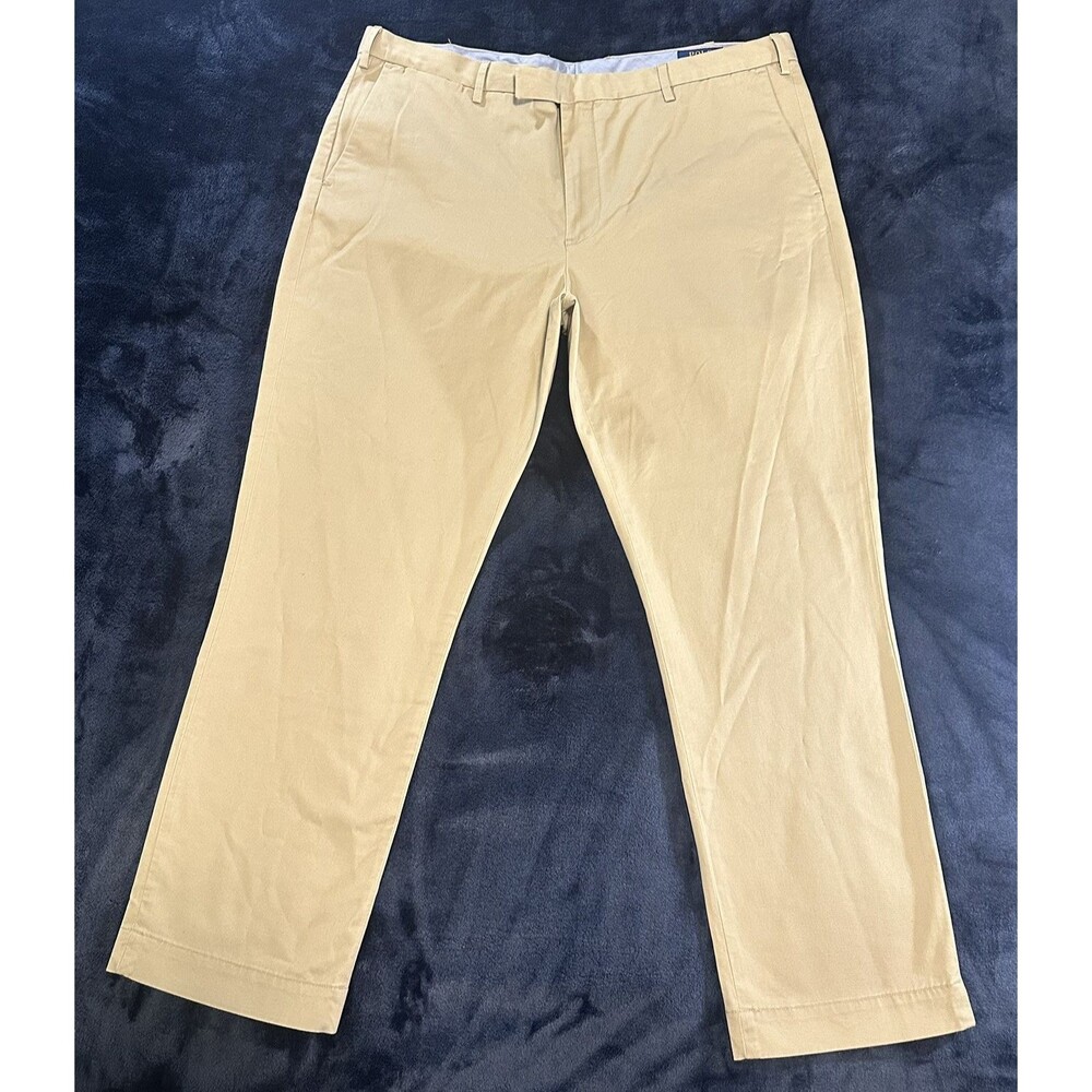 Polo Ralph Lauren Men's 40x30 Greenwich Stretch Straight Fit Chino Pants Beige